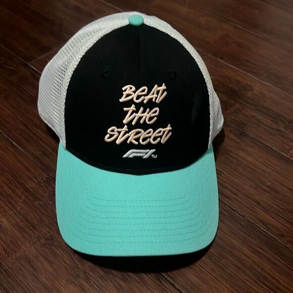Beat the Street Formula 1 Race Hat - Brand NEW Snapback - Floral Pattern on Brim - Picture 1 of 3